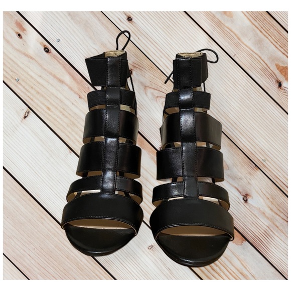 🆑 Nine West Strappy & Lace Up Corset Detail Heels - Picture 2 of 8